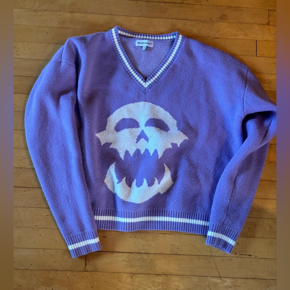 Heaven Can Wait Lavender Sweater